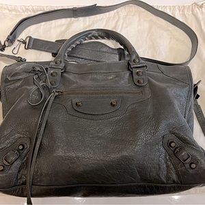 Balenciaga Gray Leather City Classic Medium Bag - barely used! Dustbag included